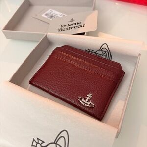 Vivienne Westwood Burgundy Card Holder